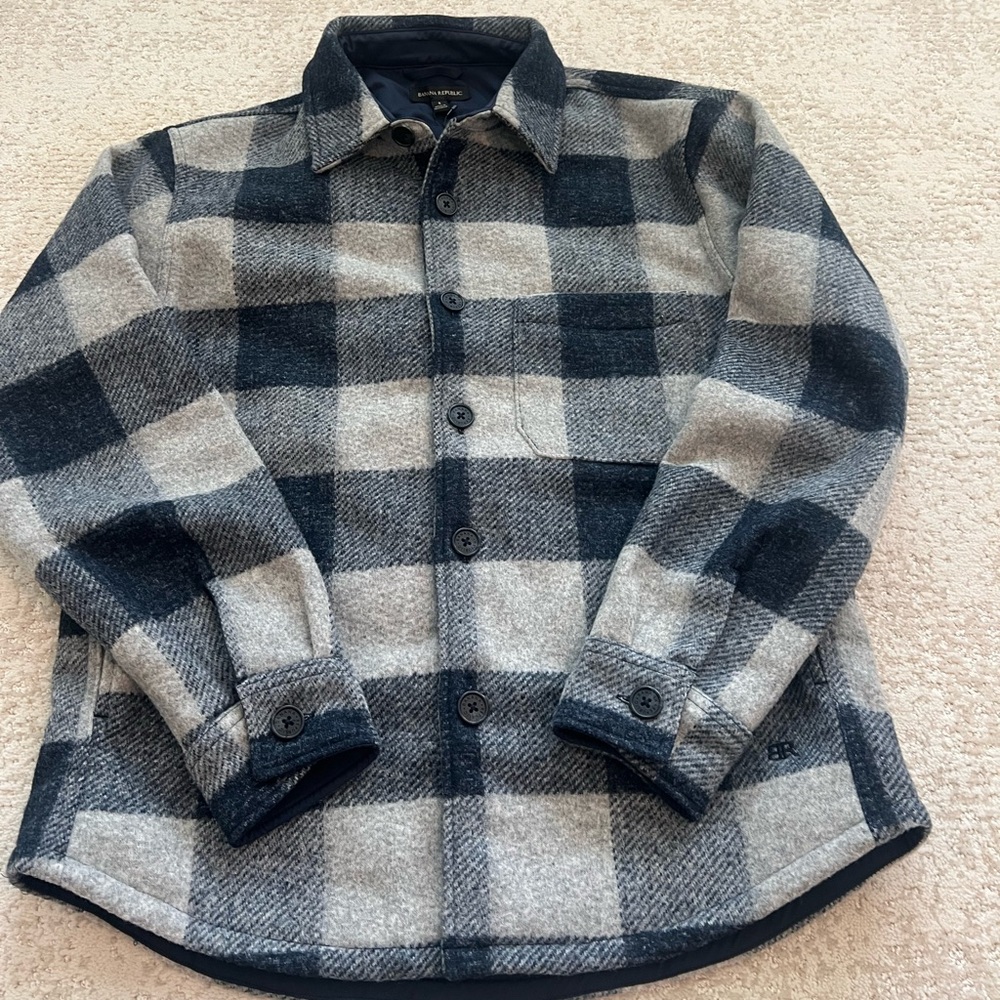 Banana Republic Navy Shirt Jacket “shacket” NWT